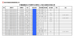 德晟集團公開招聘專業管理人才綜合成績及體檢名單公布